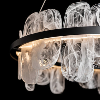 Vitre Vitre Circular LED Pendant in Black