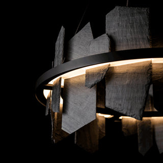 Ardesia Ardesia Circular LED Pendant in Black