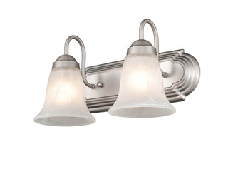 Compana Two Light Vanity in Satin Nickel