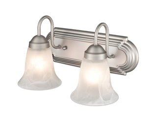 Compana Two Light Vanity in Satin Nickel