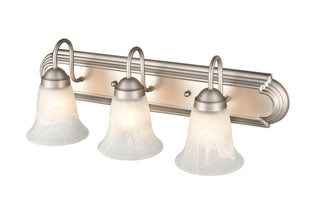 Compana Three Light Vanity in Satin Nickel