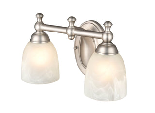 Two Light Vanity in Satin Nickel