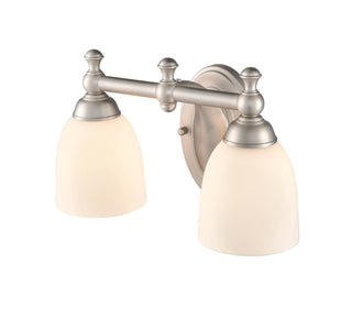 Two Light Vanity in Satin Nickel