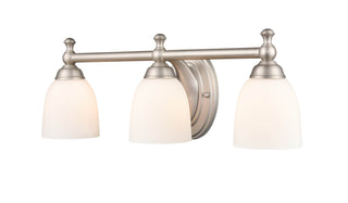 Three Light Vanity in Satin Nickel