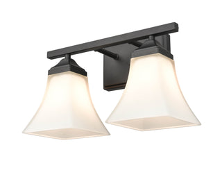 Two Light Vanity in Matte Black