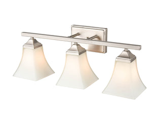 Three Light Vanity in Brushed Nickel