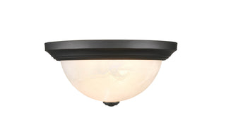 Whitton Two Light Flushmount in Matte Black