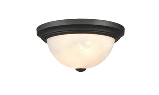 Whitton Two Light Flushmount in Matte Black