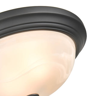 Whitton Two Light Flushmount in Matte Black