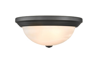 Whitton Two Light Flushmount in Matte Black