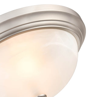 Whitton Two Light Flushmount in Satin Nickel