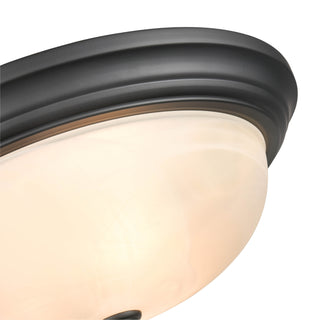 Whitton Three Light Flushmount in Matte Black