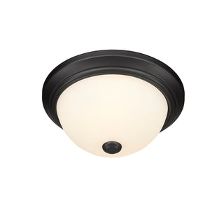 Kipson Two Light Flushmount in Matte Black