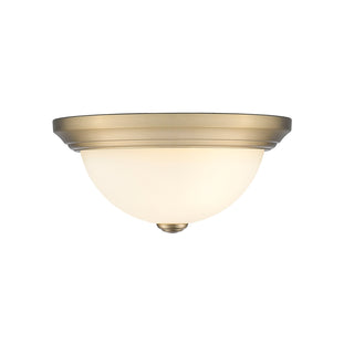 Kipson Two Light Flushmount in Modern Gold