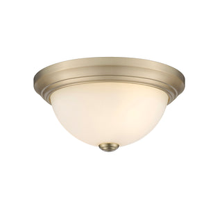 Kipson Two Light Flushmount in Modern Gold