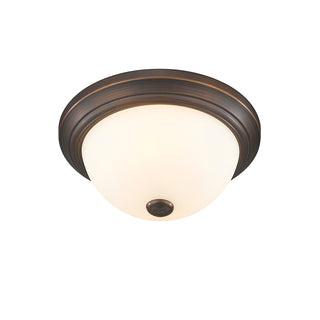 Kipson Two Light Flushmount in Rubbed Bronze