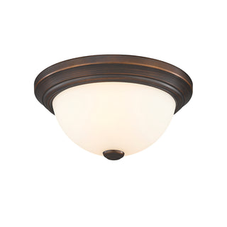Kipson Two Light Flushmount in Rubbed Bronze