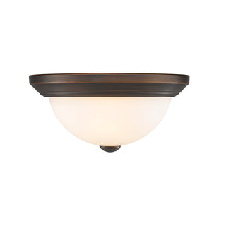 Kipson Two Light Flushmount in Rubbed Bronze