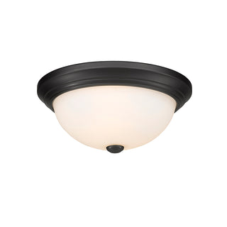 Kipson Two Light Flushmount in Matte Black