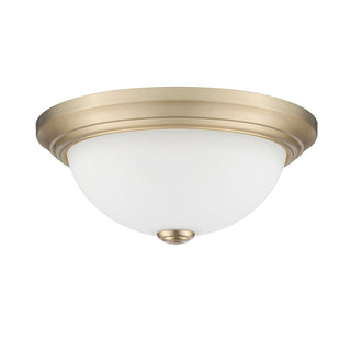 Kipson Two Light Flushmount in Modern Gold