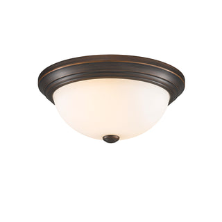 Kipson Two Light Flushmount in Rubbed Bronze