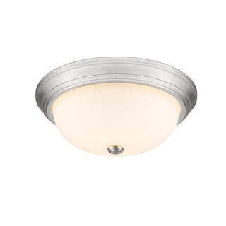 Kipson Three Light Flushmount in Brushed Nickel