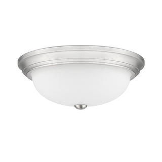 Kipson Three Light Flushmount in Brushed Nickel