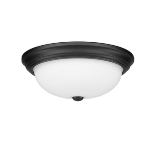 Kipson Three Light Flushmount in Matte Black