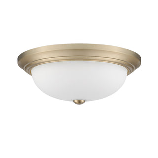 Kipson Three Light Flushmount in Modern Gold