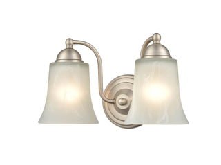 Abelia Two Light Vanity in Satin Nickel