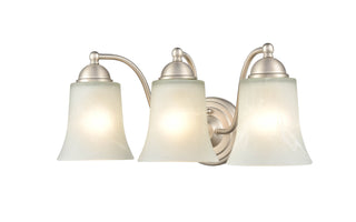 Abelia Three Light Vanity in Satin Nickel
