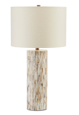 Aquila One Light Table Lamp in Cream/Natural/Brown