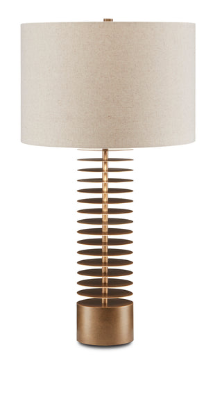 Walwyn One Light Table Lamp in Antique Brass
