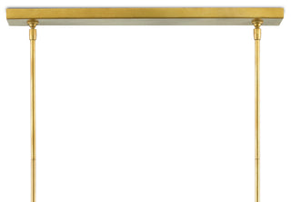 Tenby Four Light Chandelier in Natural/Contemporary Gold Leaf