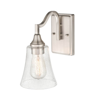 Caily One Light Wall Sconce in Brushed Nickel