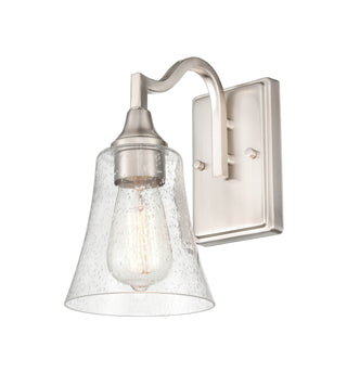 Caily One Light Wall Sconce in Brushed Nickel