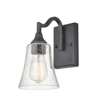 Caily One Light Wall Sconce in Matte Black
