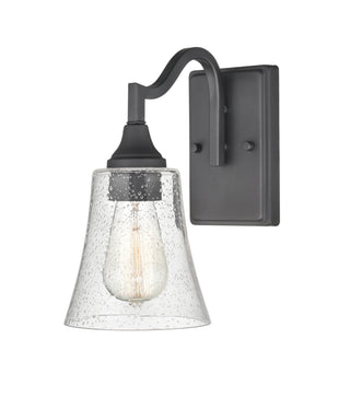 Caily One Light Wall Sconce in Matte Black