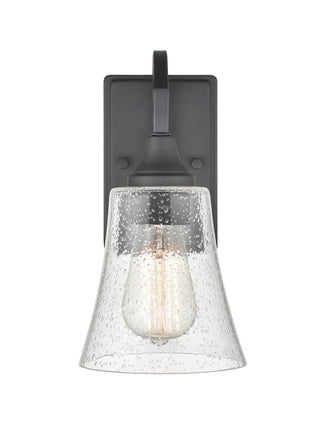 Caily One Light Wall Sconce in Matte Black