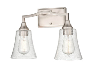 Caily Two Light Vanity in Brushed Nickel