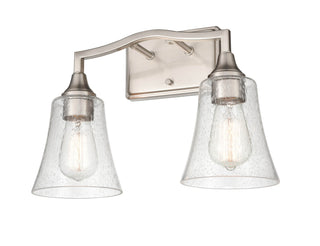 Caily Two Light Vanity in Brushed Nickel