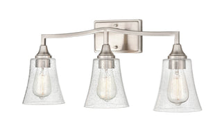 Caily Three Light Vanity in Brushed Nickel
