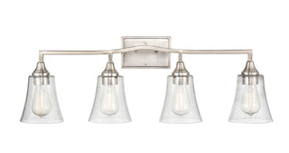 Caily Four Light Vanity in Brushed Nickel