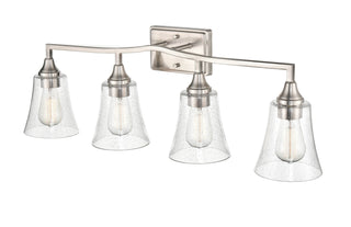 Caily Four Light Vanity in Brushed Nickel