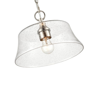 Caily One Light Pendant in Brushed Nickel