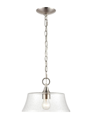 Caily One Light Pendant in Brushed Nickel