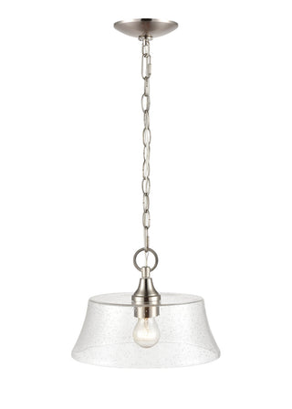 Caily One Light Pendant in Brushed Nickel