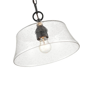 Caily One Light Pendant in Matte Black