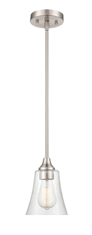 Caily One Light Pendant in Brushed Nickel