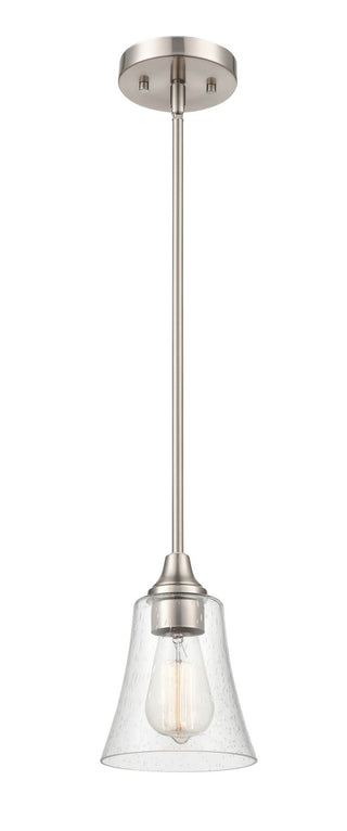 Caily One Light Pendant in Brushed Nickel